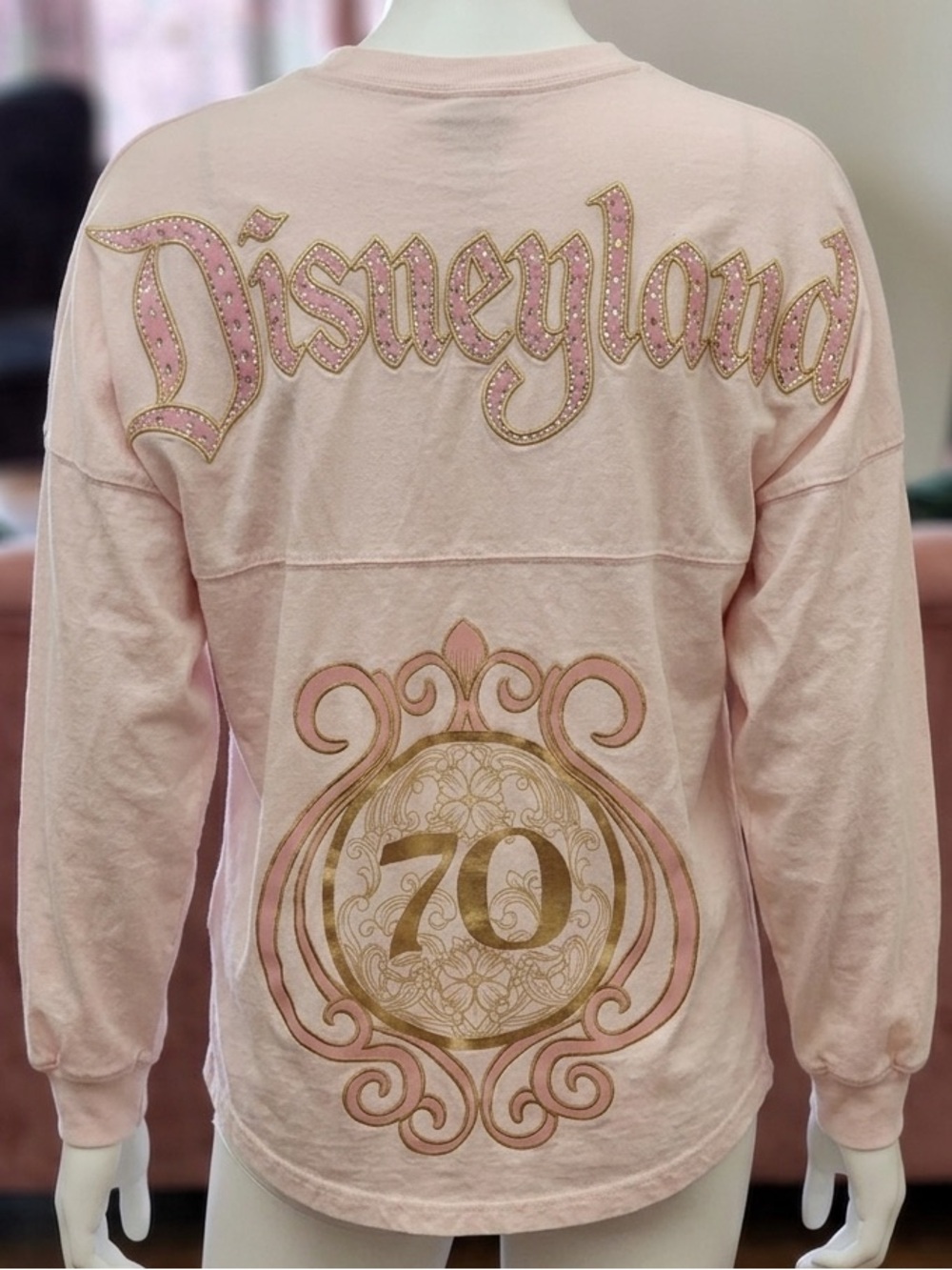 💖🧡💖Disney Pink 70th Anniversary Pullover Spirt Jersey💖🧡💖